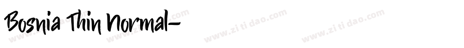 Bosnia Thin Normal字体转换